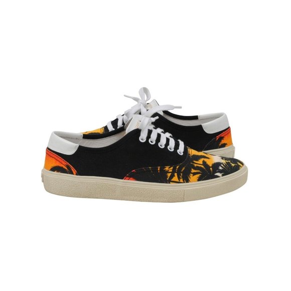 Saint Laurent Mens Palm Tree Skate Low Top Sneakers EU43.5 US10.5 Sunset Yellow - Picture 4 of 7